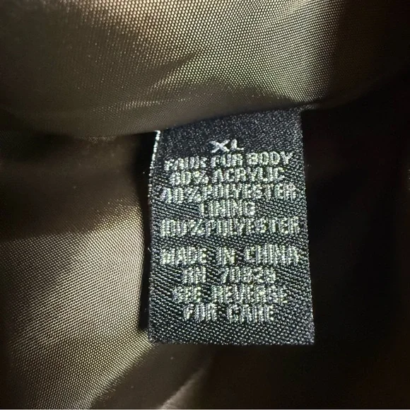 Rue21 Women's Brown Faux Fur Vest Pennylane gothic XL - Picture 4 of 7